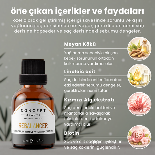 Yağlanma Dengeleyici Saç Bakım Shot'ı
