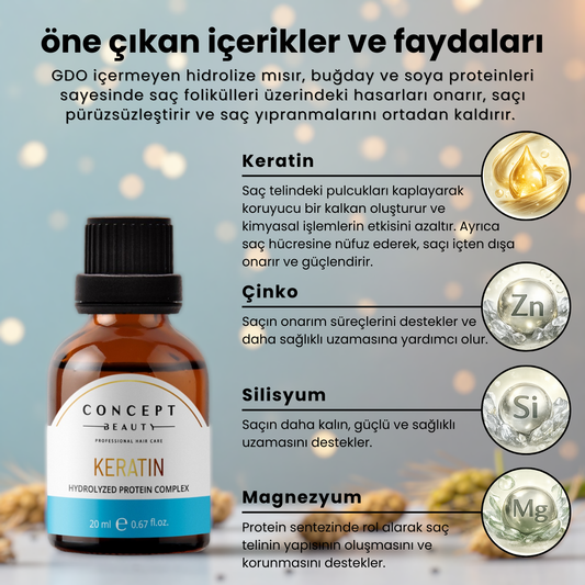 Keratinli Saç Bakım Shot'ı