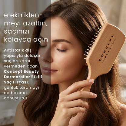 Dermoroller Etkili Saç Fırçası