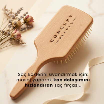 Dermoroller Etkili Saç Fırçası