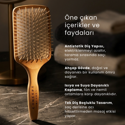 Dermoroller Etkili Saç Fırçası