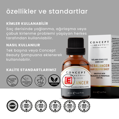 Yağlanma Dengeleyici Saç Bakım Shot'ı