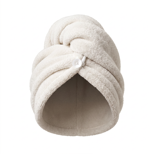 Welsoft Mikrofiber 2 Düğmeli Saç Havlusu