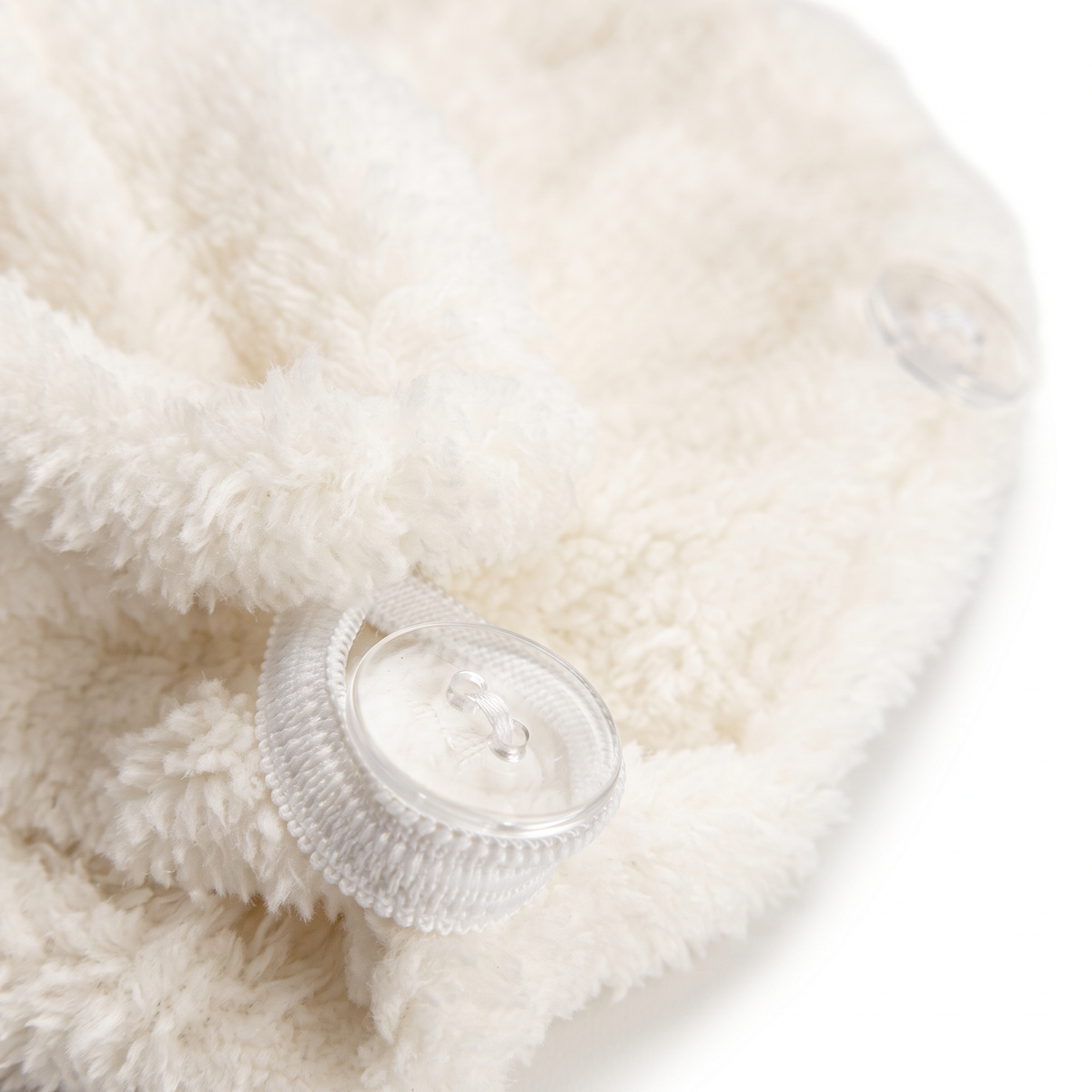 Welsoft Mikrofiber 2 Düğmeli Saç Havlusu