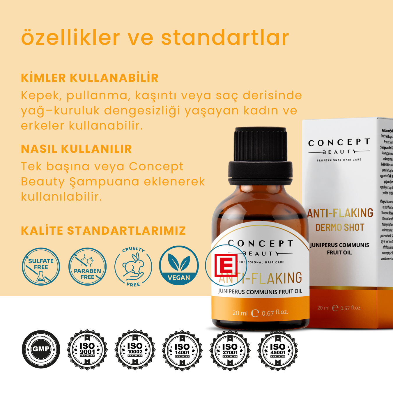 Kepeklenme Önleyici Dermo Shot Bakım