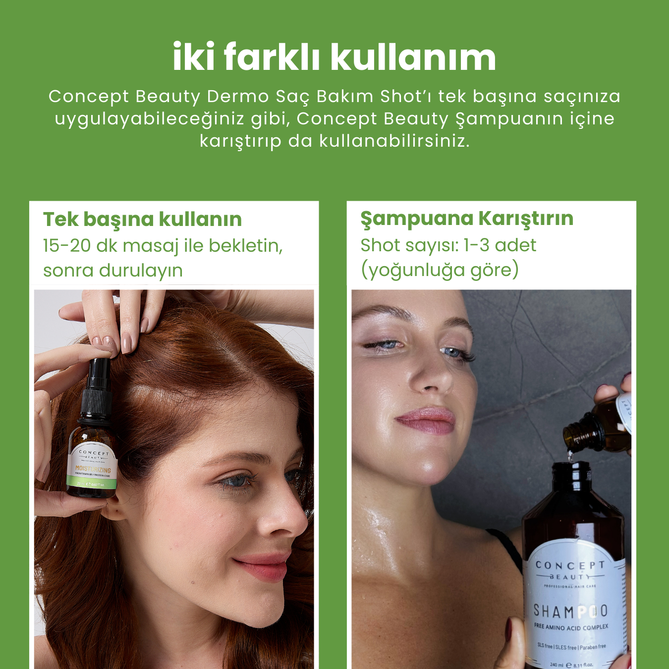Nemlendirici Saç Bakım Shot'ı