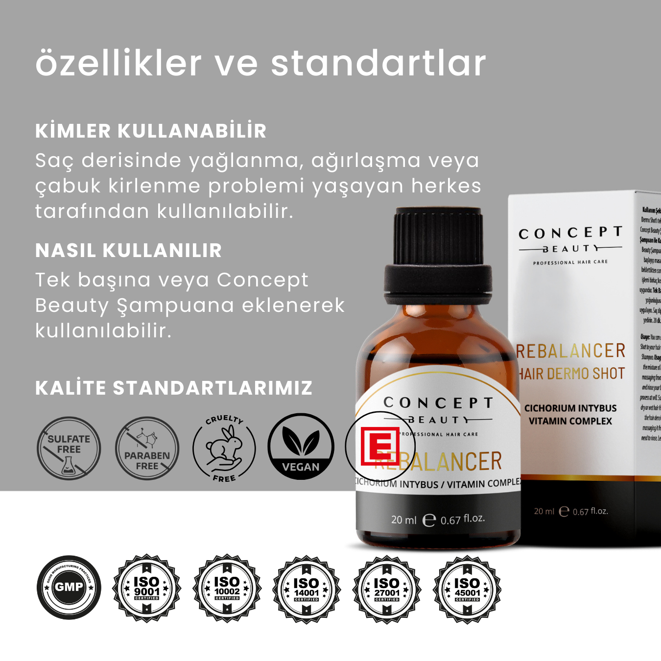 Yağlanma Dengeleyici Saç Bakım Shot'ı