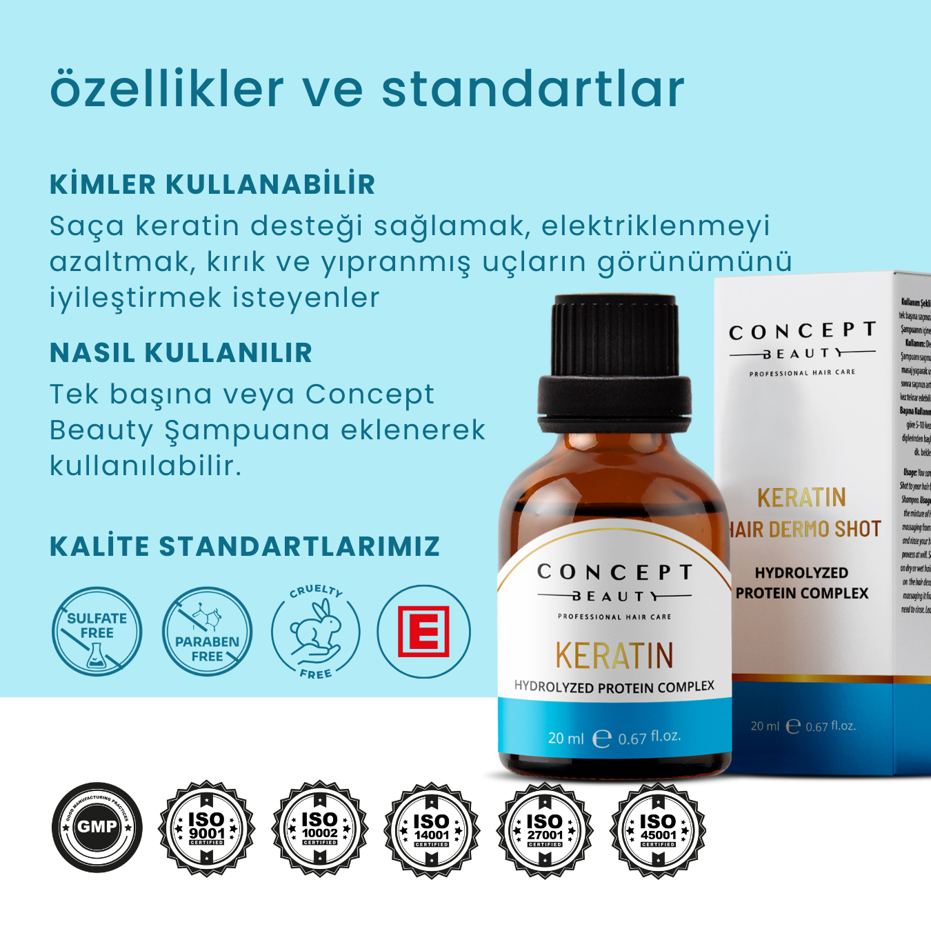Keratinli Saç Bakım Shot'ı